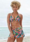 Goddess Push Up Bikini Top Fiesta Paisley