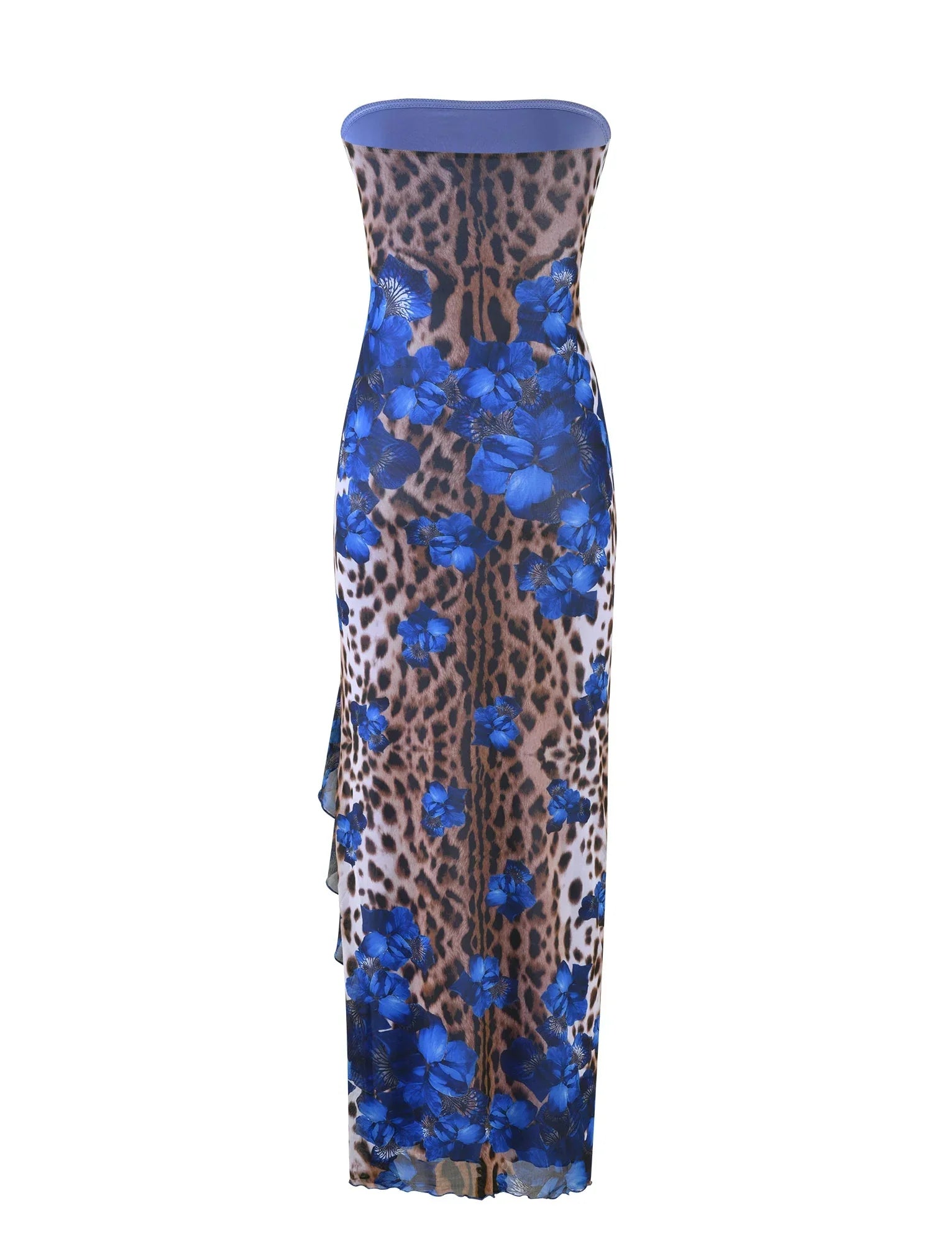 THEO MAXI DRESS MULTI LEOPARD