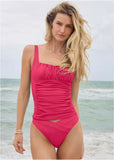 Sydney Ruched Tankini Top Raspberry