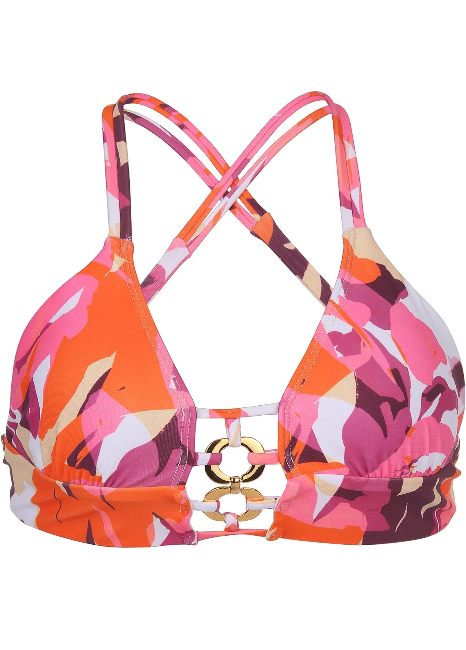 Bold Triangle Top Desert Floral