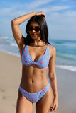 Ocean Spritz Cherry On Stripe Navy Hipster Bikini Bottom