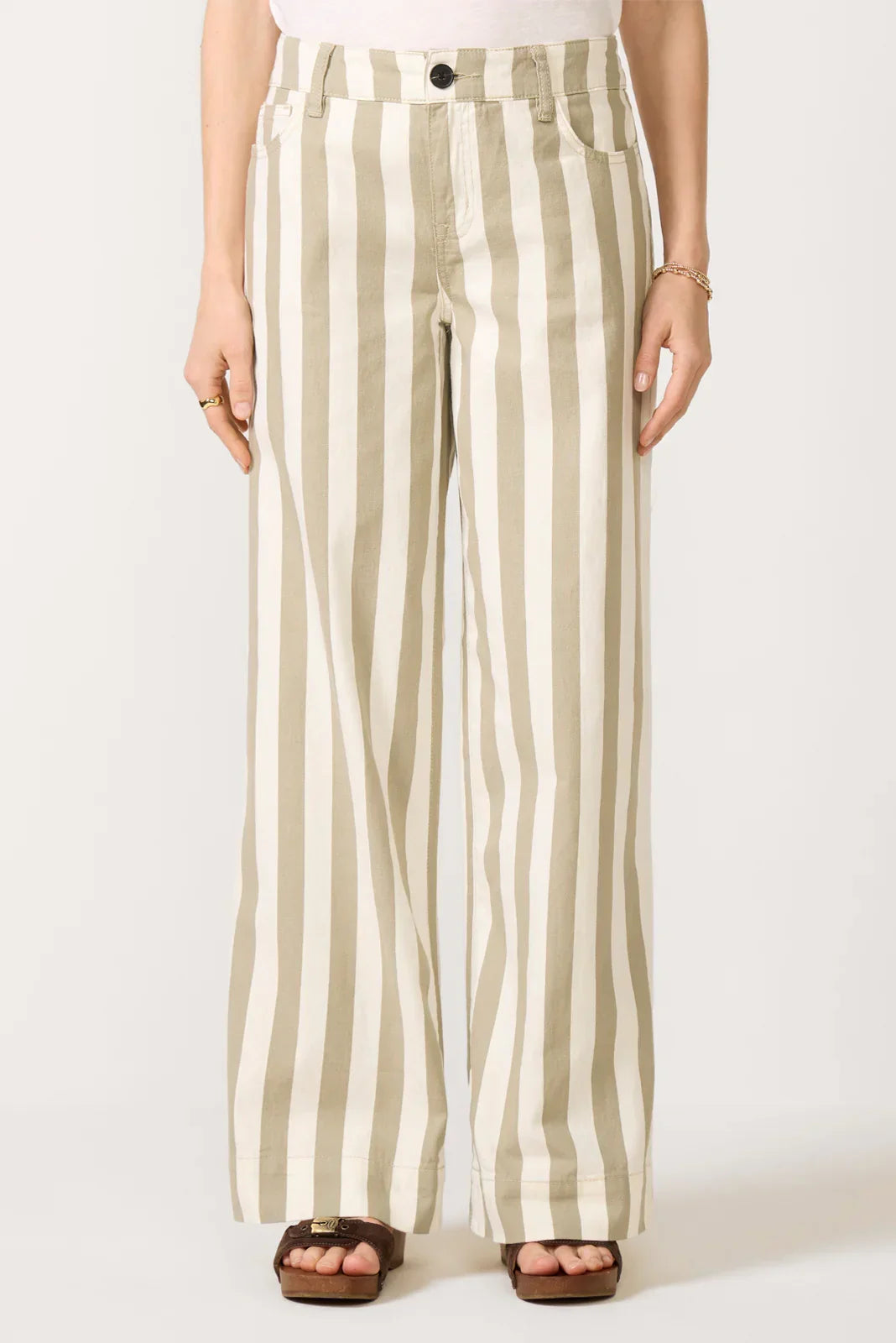 Maker Wide Leg Stripe Pant