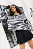Libby Black Knit Fold Over Skort