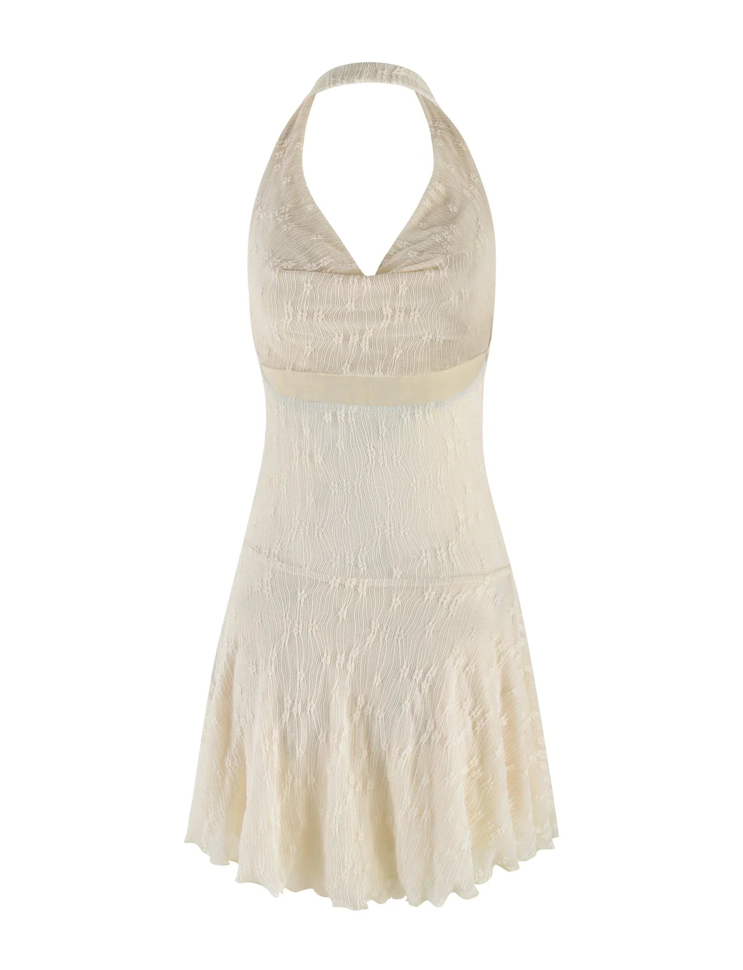 FIORELLA MINI DRESS WHITE LACE CREAM