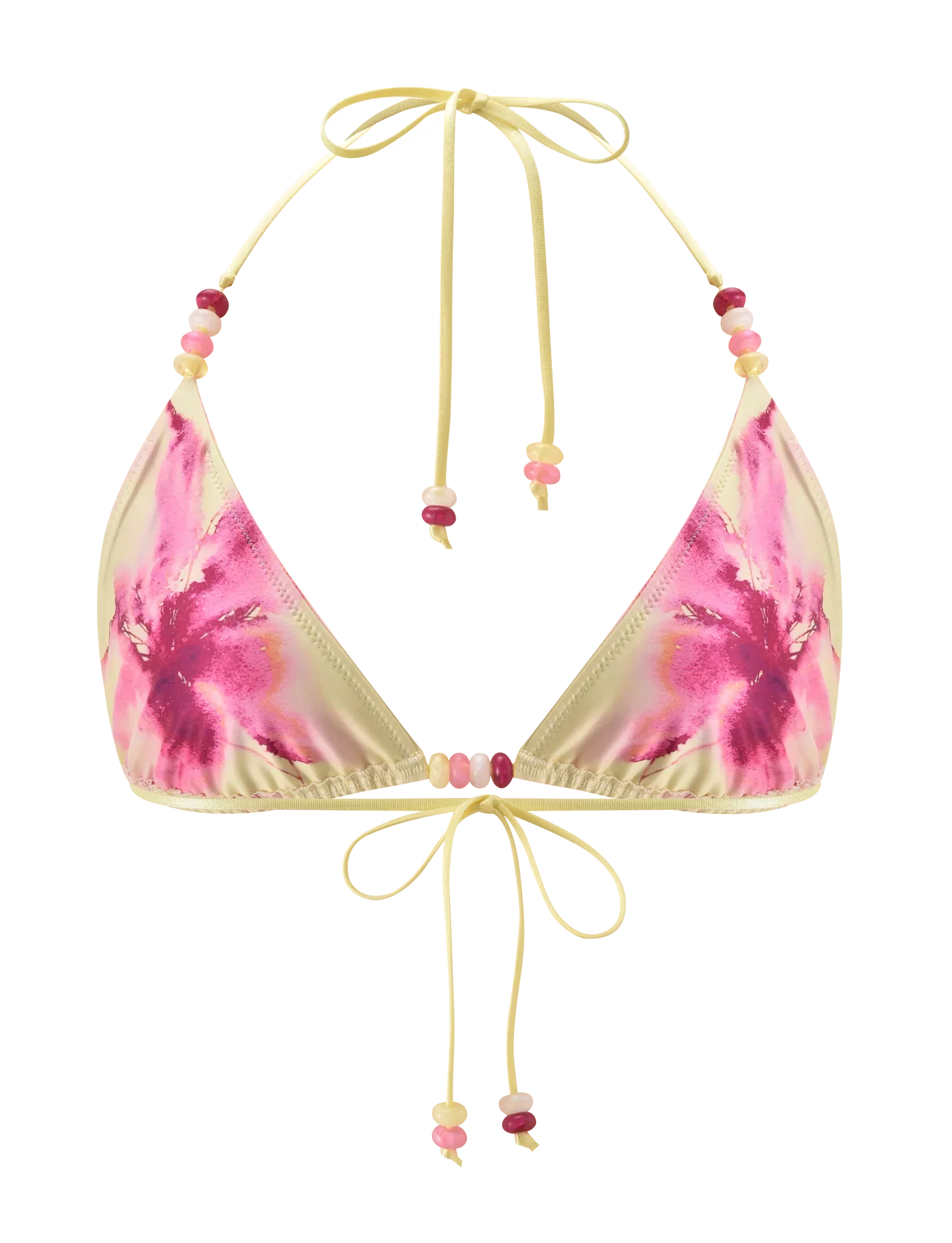 FINLEA BIKINI TOP WATERCOLOUR FLORAL