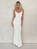 LAVELLE MAXI DRESS WHITE CREAM CREAM