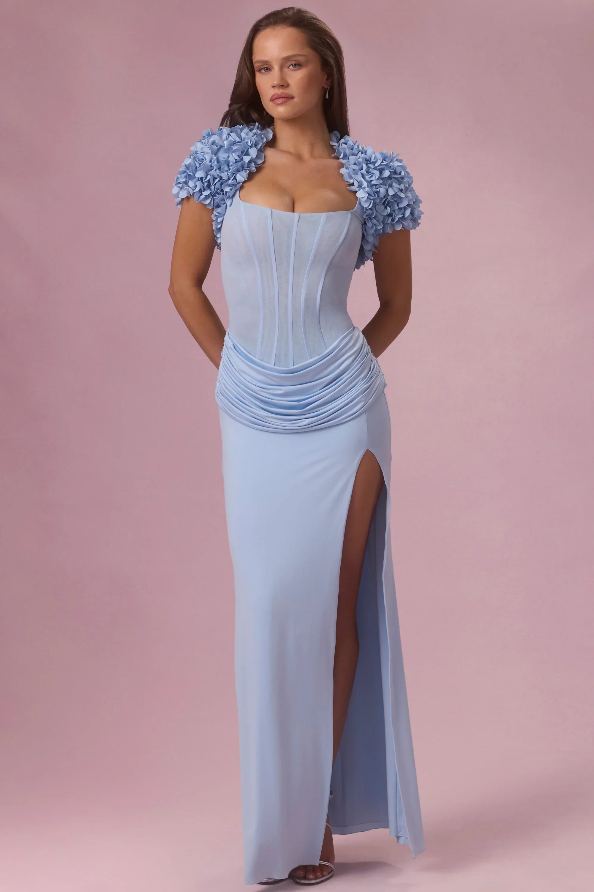Cropped Bolero in Sky Blue