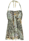 Lanai Bandeau Tankini Top Textured Diamond
