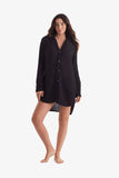 Laguna Fray Shirt Black Bliss Gauze