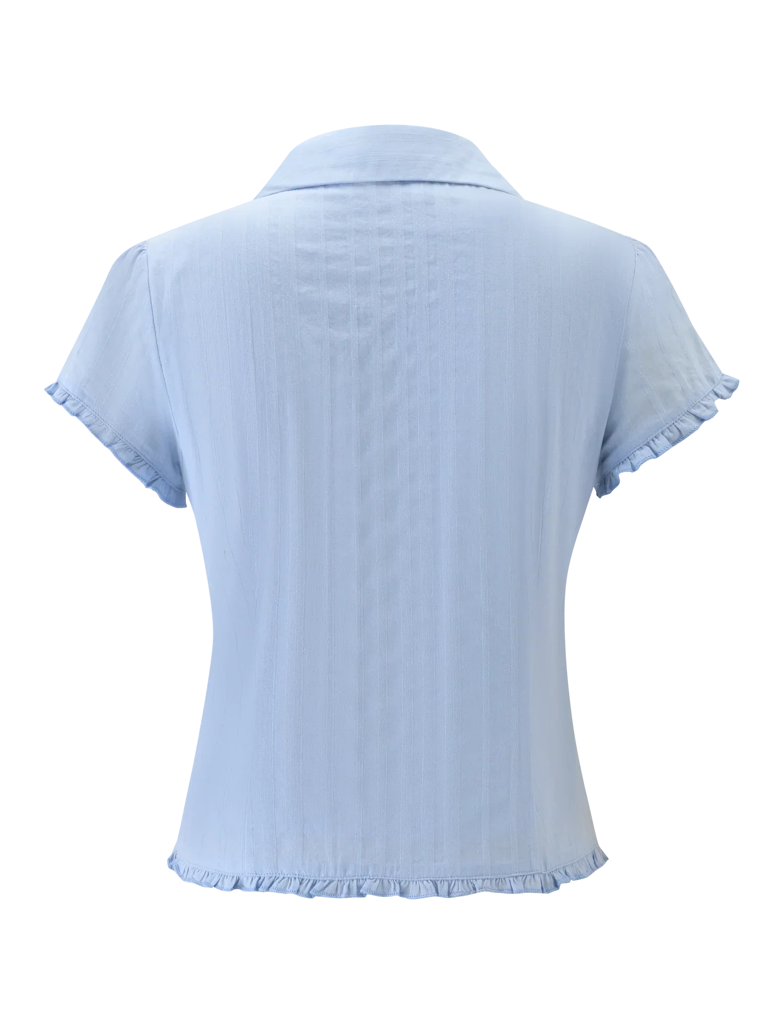 VALERIE SHORT SLEEVE SHIRT BABY BLUE