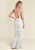 Crochet Tank Maxi Dress Cloud Dancer