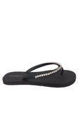 Rhinestone Flip Flop Sandals Black
