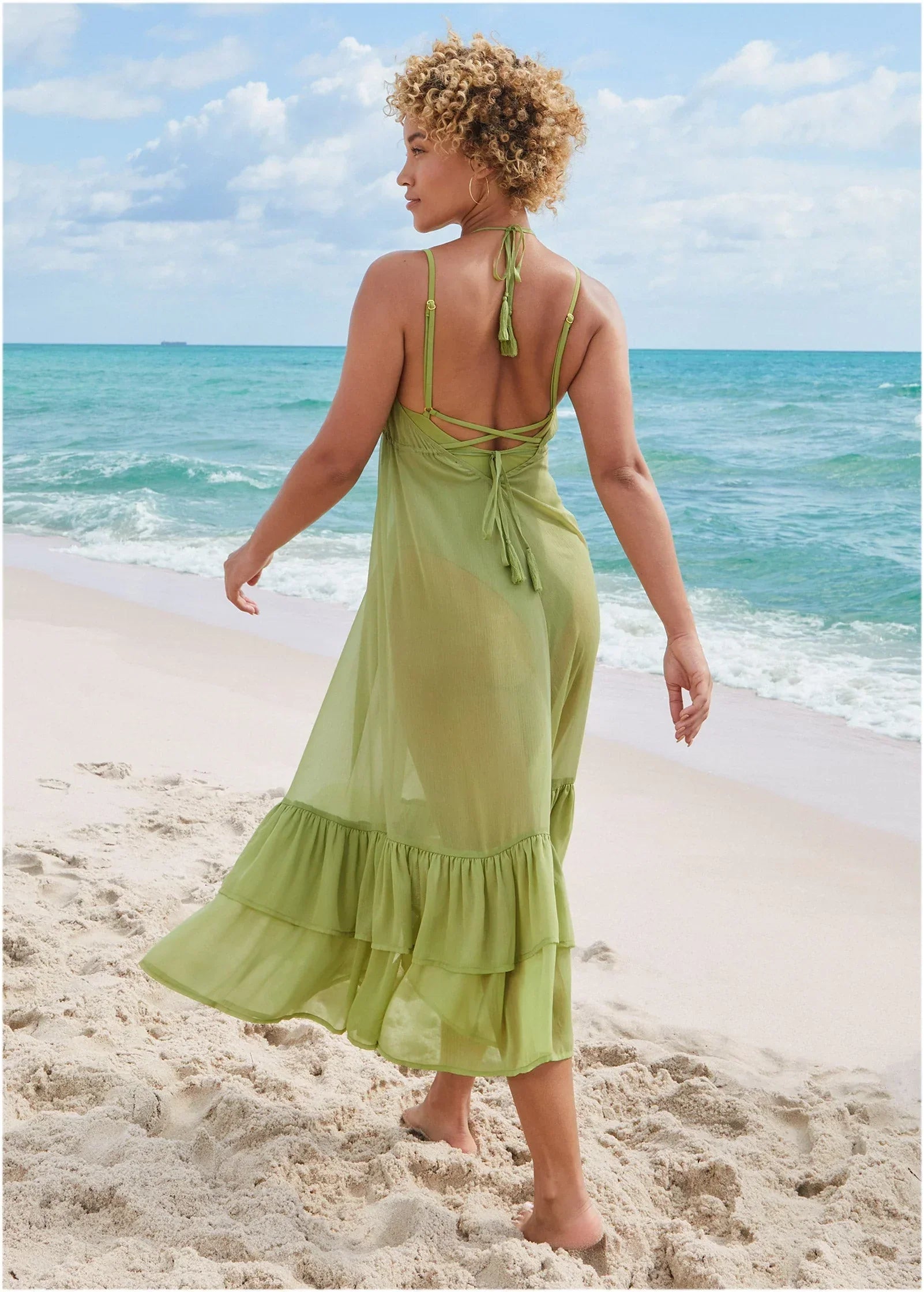 Cover Up Dress Mosstone