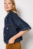 Short Sleeve Button Front Jacket