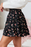 Through The Garden Black Roses Skort