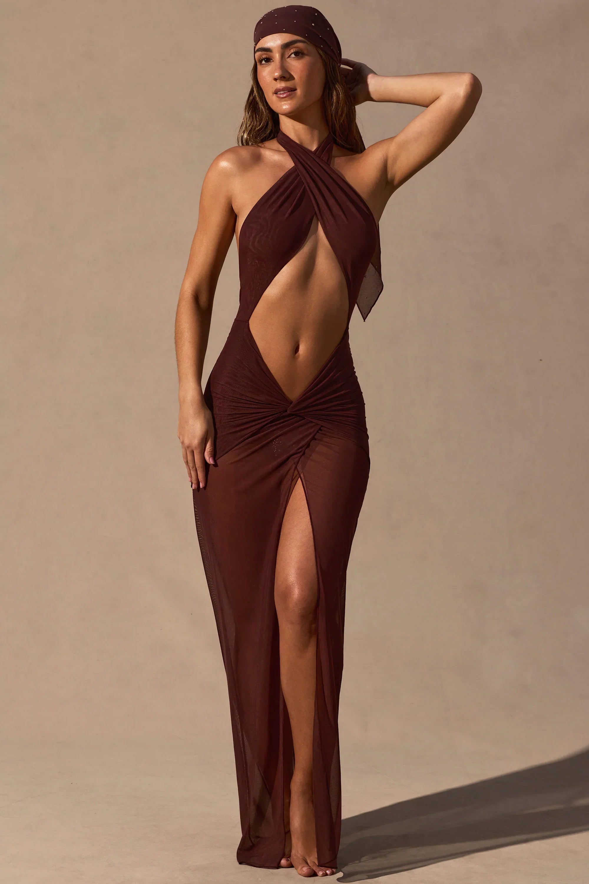 Headscarf in Espresso Brown