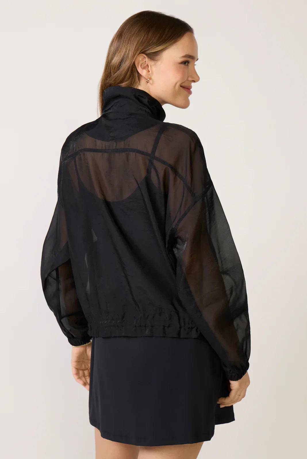 Sheer Full Zip Jacket