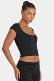 ButterCloud Crop Top in Black