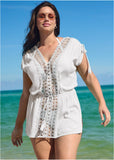Sleeveless Cover Up Dress Pearl White