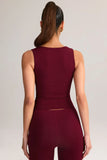 Modal Square Neck Top in Wine