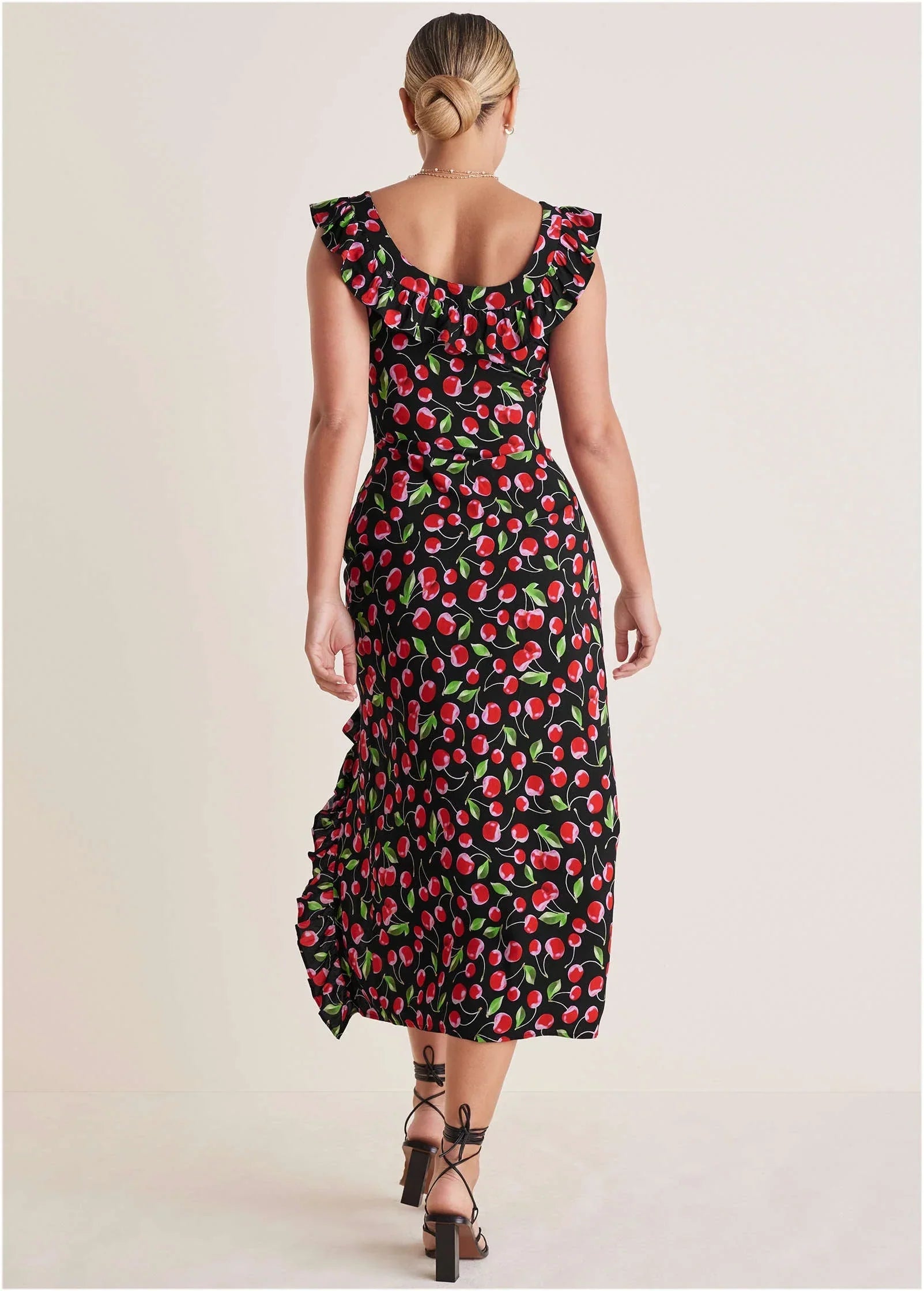 Ruffle Maxi Dress Very Cherry