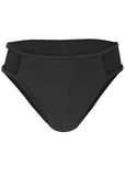 Strappy Side Midi Bottom Jet Black