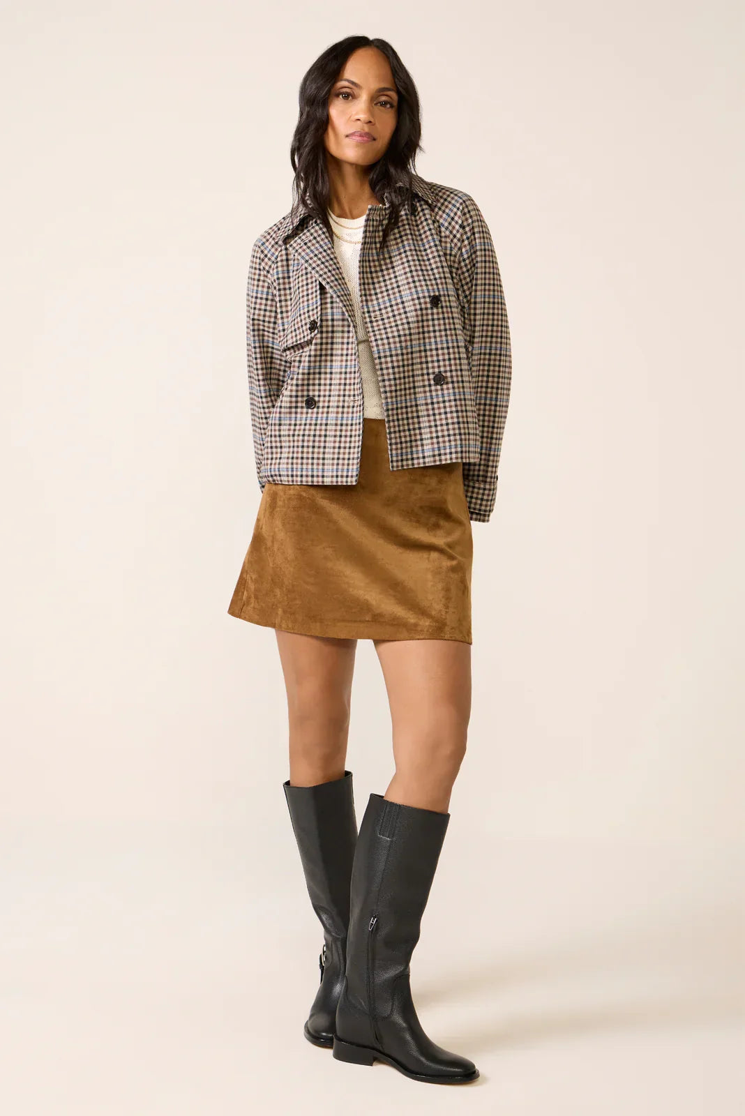 Ciera Suede Mini Skirt