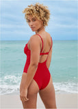Bermuda Underwire Swimsuit Red