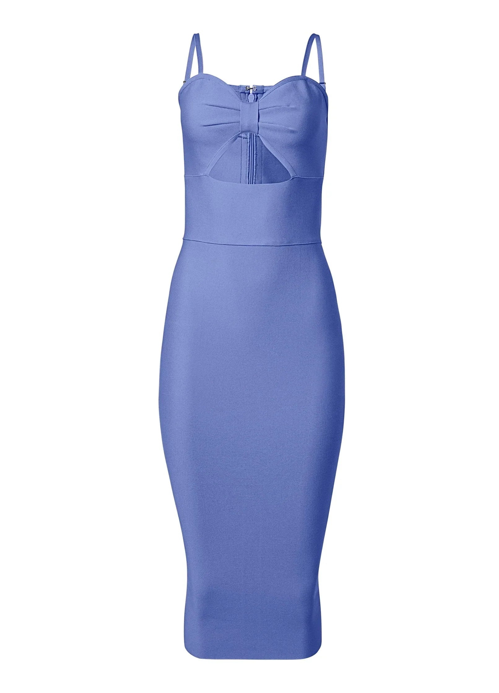 Cutout Bandage Midi Dress Blue