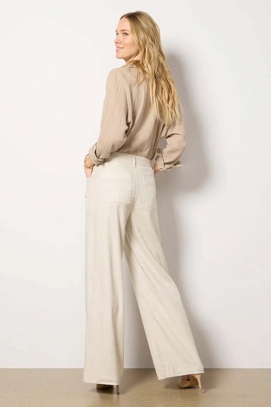 Joelle Stretch Linen Trouser