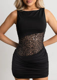 Never Guilty Sequin Mini Dress Black