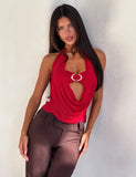 MAKENA TWO PIECE TOP RED