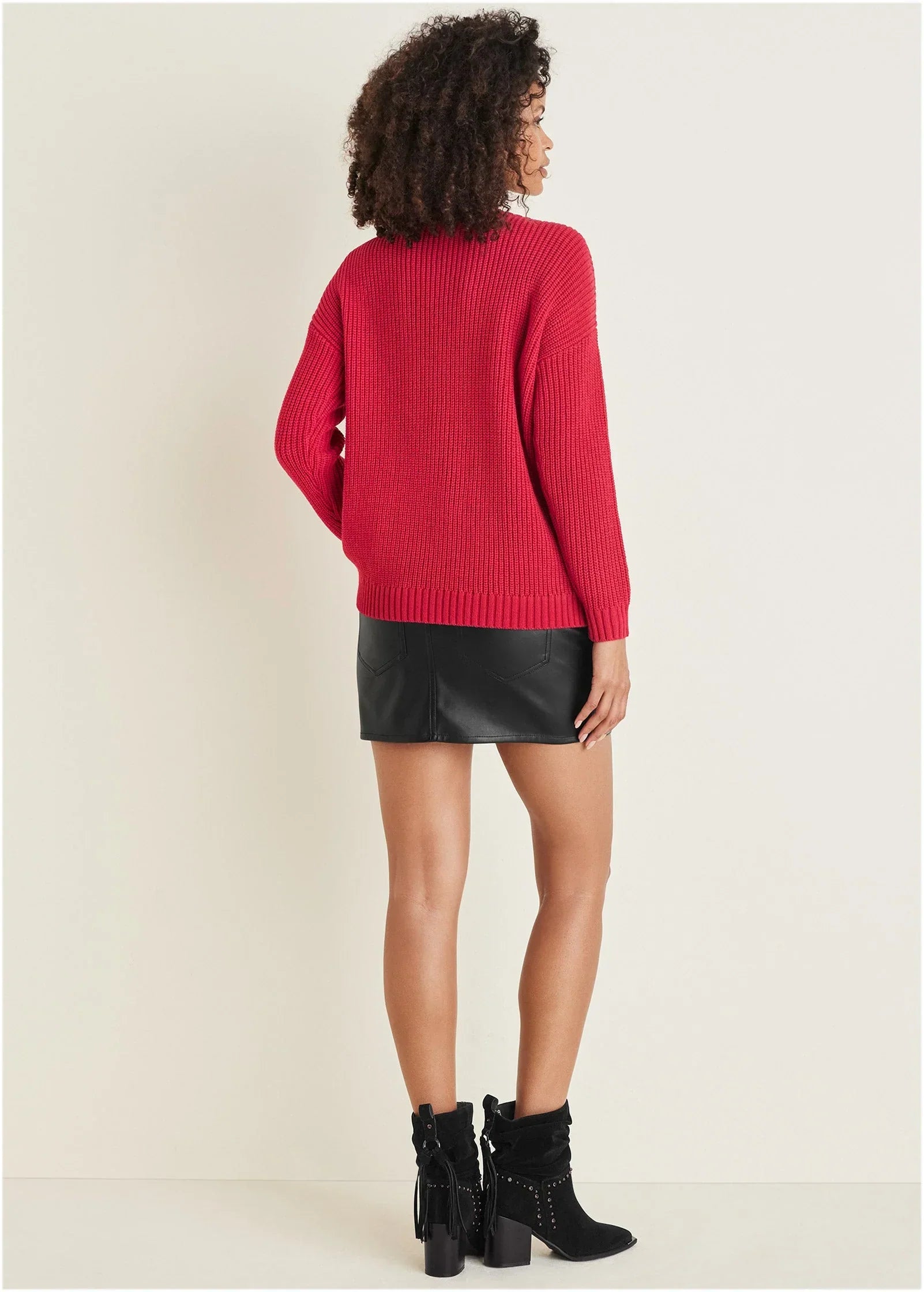 Cable Knit Sweater Barberry