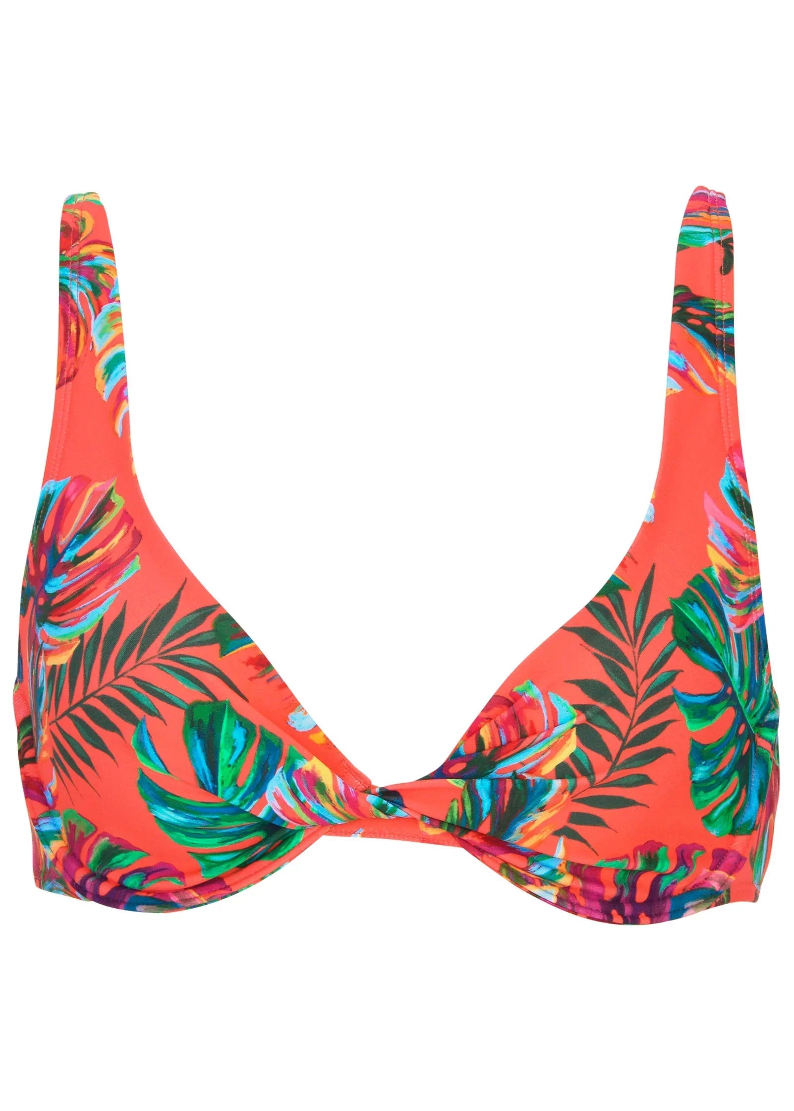 Antigua Twist Bikini Top Tropical Sunset All Over