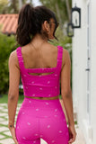 Easy Moves Fuchsia Petal Pop Active Tank