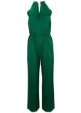 Hammered Satin Jumpsuit Aventurine