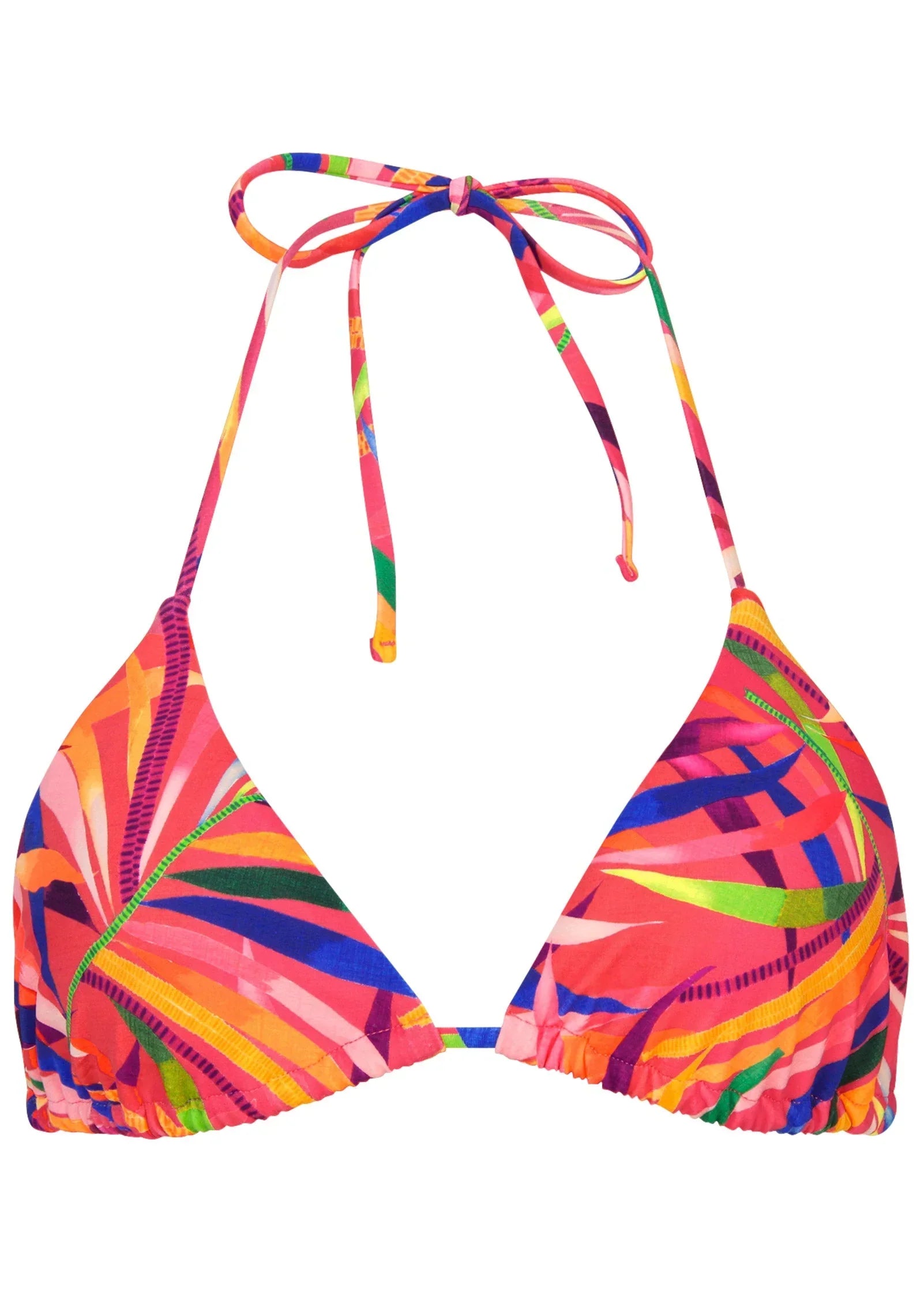 Bahamas Triangle Bikini Top Tropical Jungle