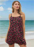 Crinkle Cover Up Dress Very Cherry