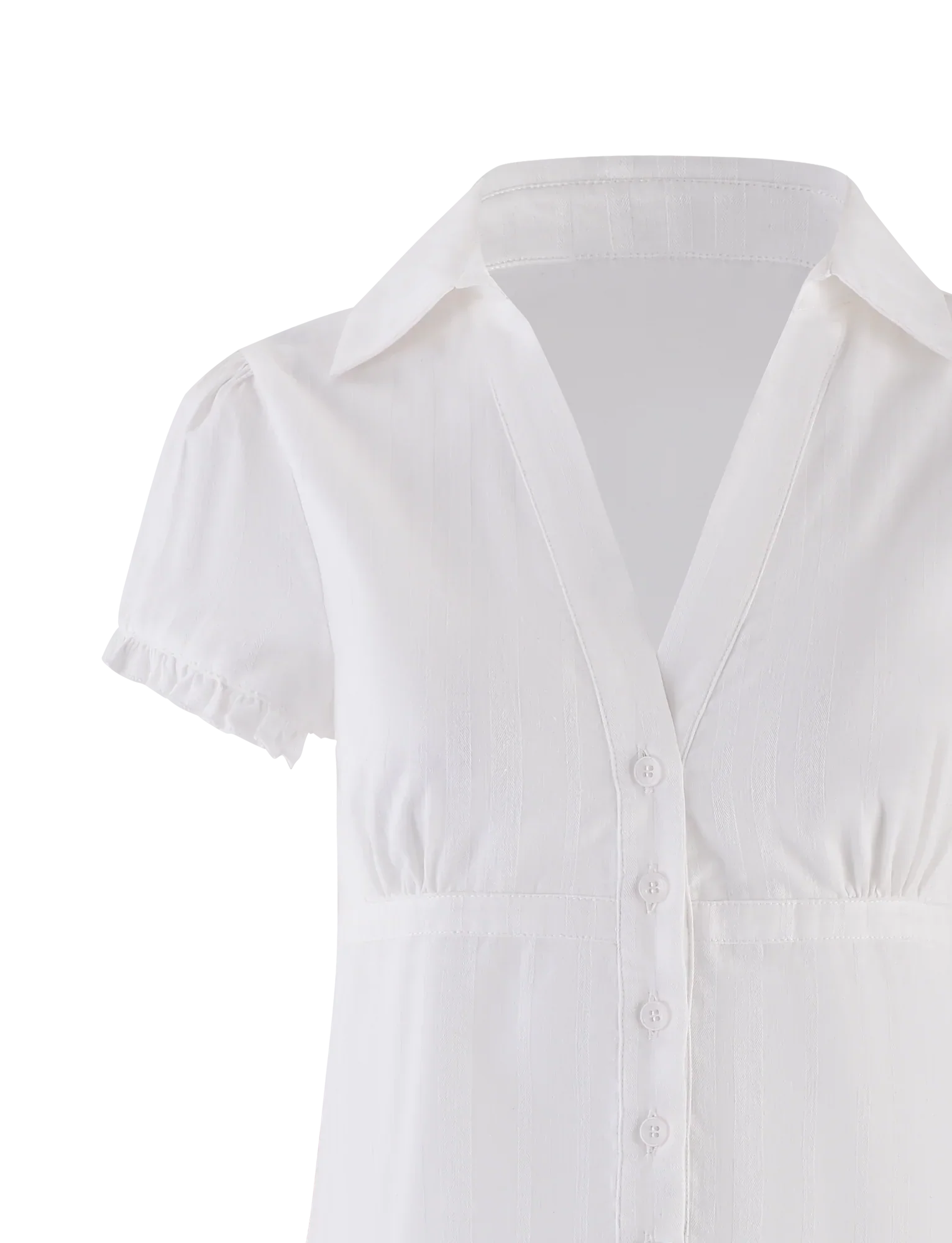 VALERIE SHORT SLEEVE SHIRT WHITE