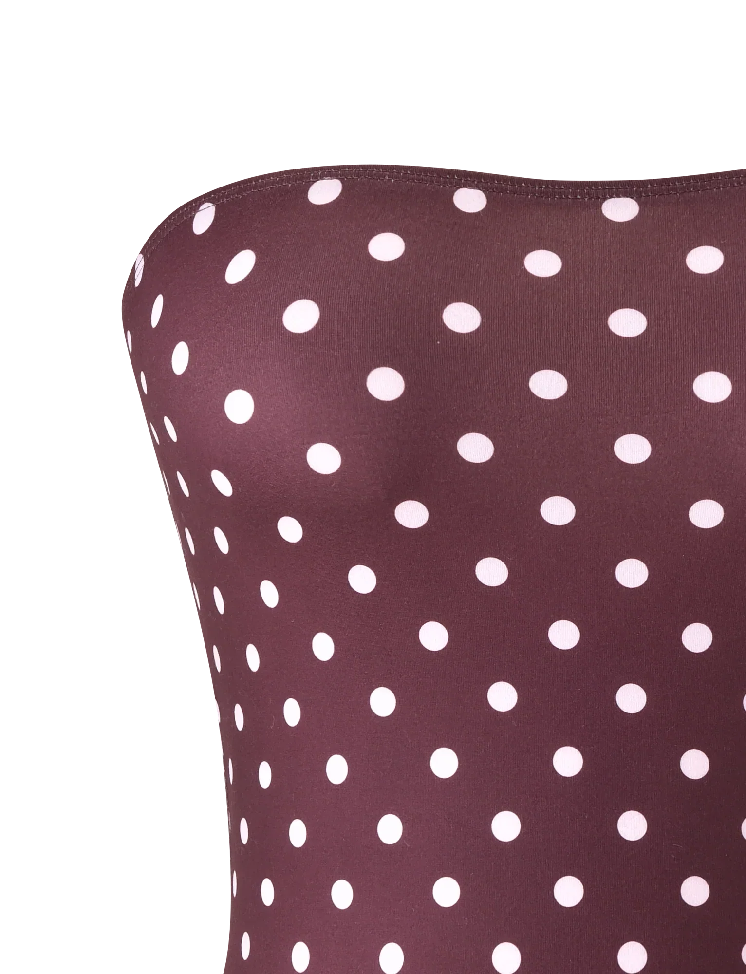 VALI POLKA DOT TOP CHOCOLATE PINK DOT