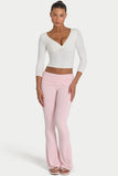ButterCloud Flared Leggings in Blush