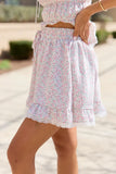 Aubrey Floral Lace Trim Skort