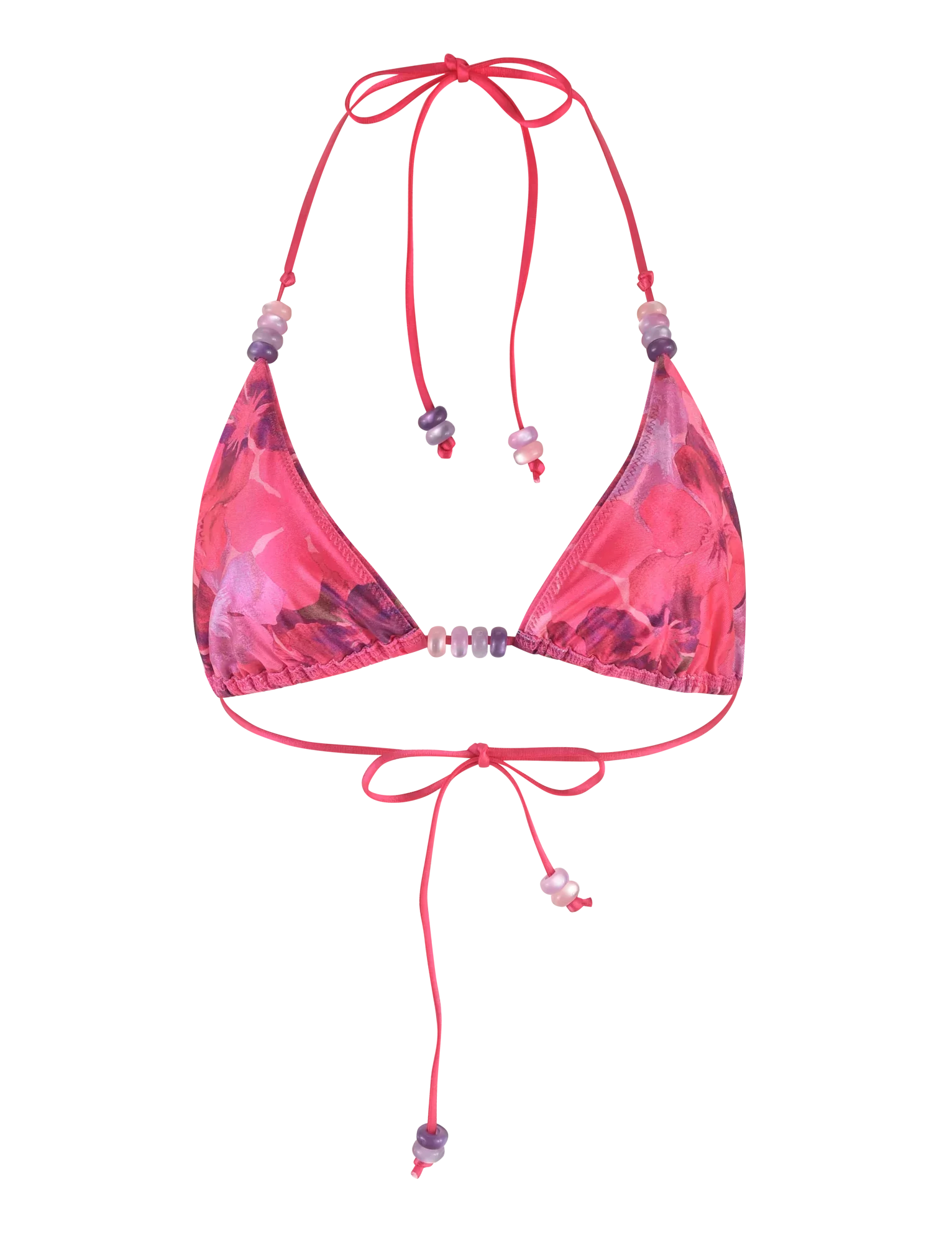 FINLEA BIKINI TOP PINK HIBISCUS