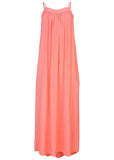 V Neck Maxi Dress Coral