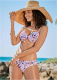 Underwire Bra Bikini Top Floral Flair