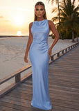Euphoria Satin Maxi Dress Blue