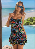 Venice Skirted Swim Dress Midnight Elegance