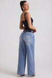Low Rise Wide Leg Jeans in Vintage Wash