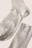 Ribbed Laminated Sock