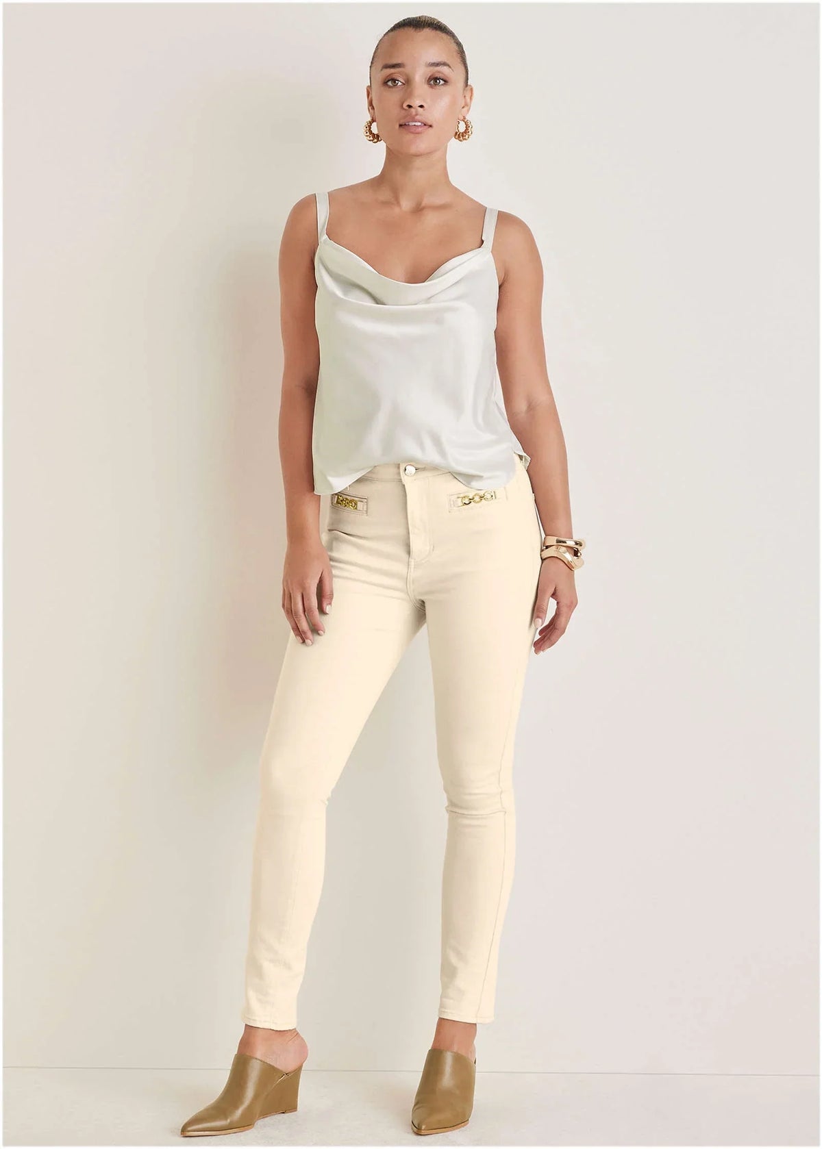 Slim Leg Jeans Natural Wash